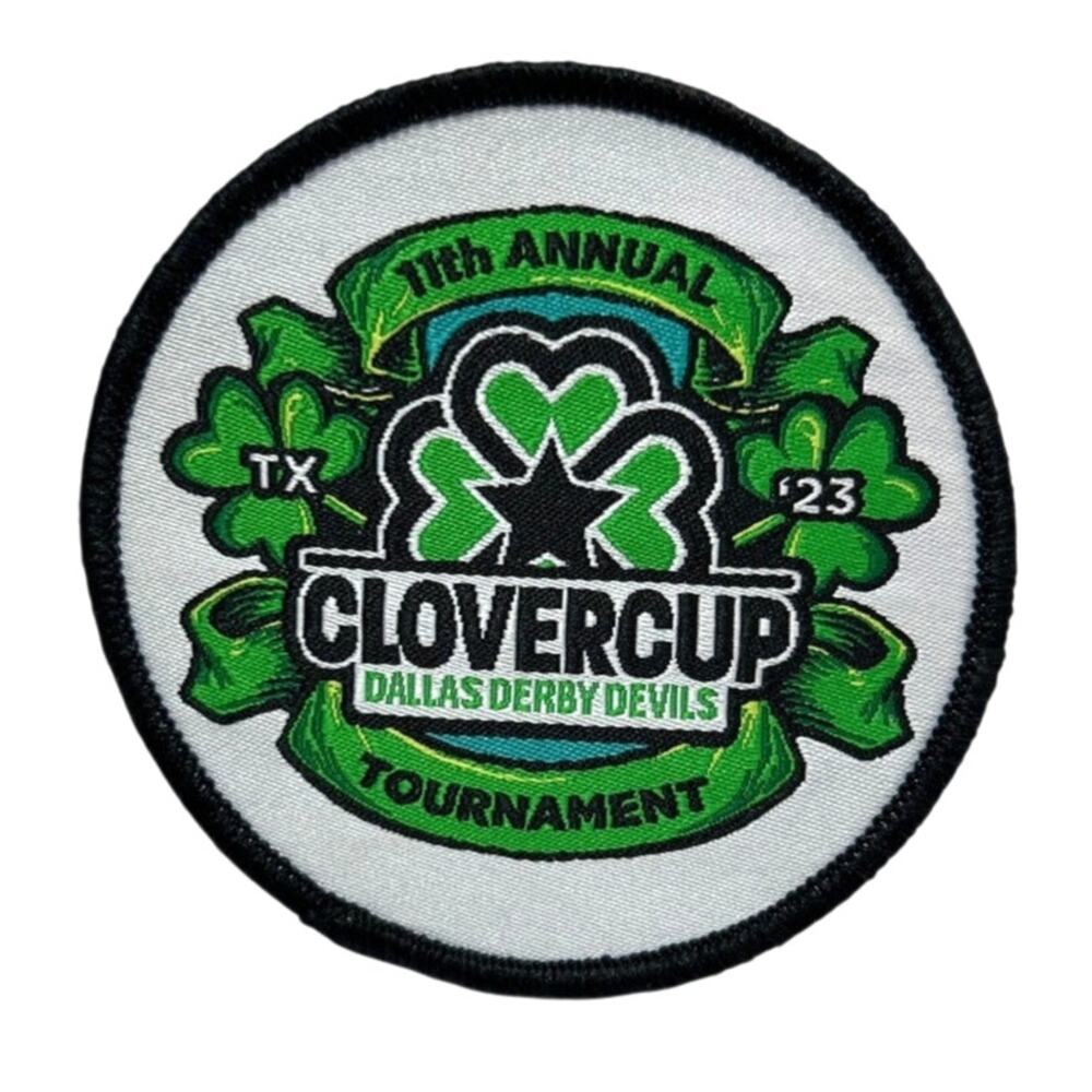 ROLLER DERBY TOURNAMENT PATCH 11th Annual Clover Cup 2023
